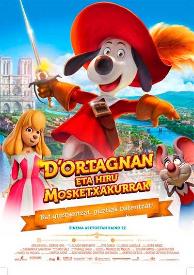 D'Ortagnan eta hiru Mosketxakurrak