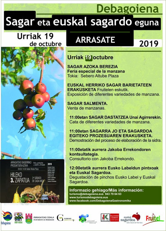 Feria de productos de caserio - Día de la Manzana y la sidra "Euskal Sagardoa"