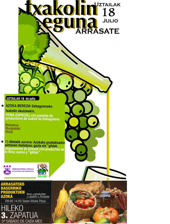 Feria de productos de caserio - Txakoli de Debagoiena