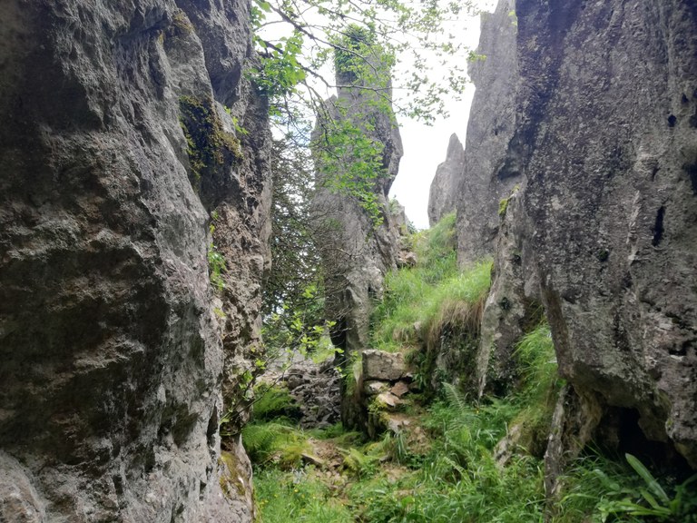 Las minas de Gongeta desde Txukurrillo