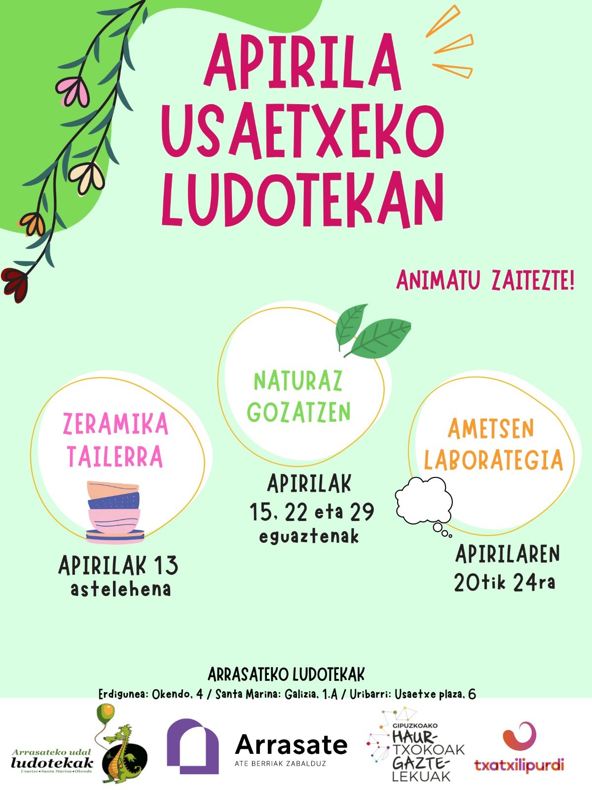 APIRILEKO EKINTZA BEREZIAK