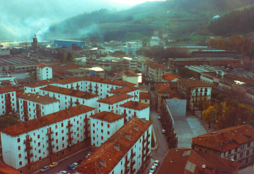 Zona de Zaldibar desde la torre de BBVA.