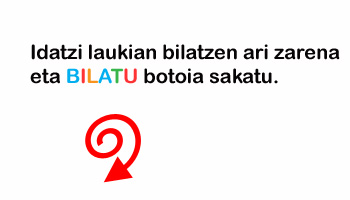 bilatu sakatu