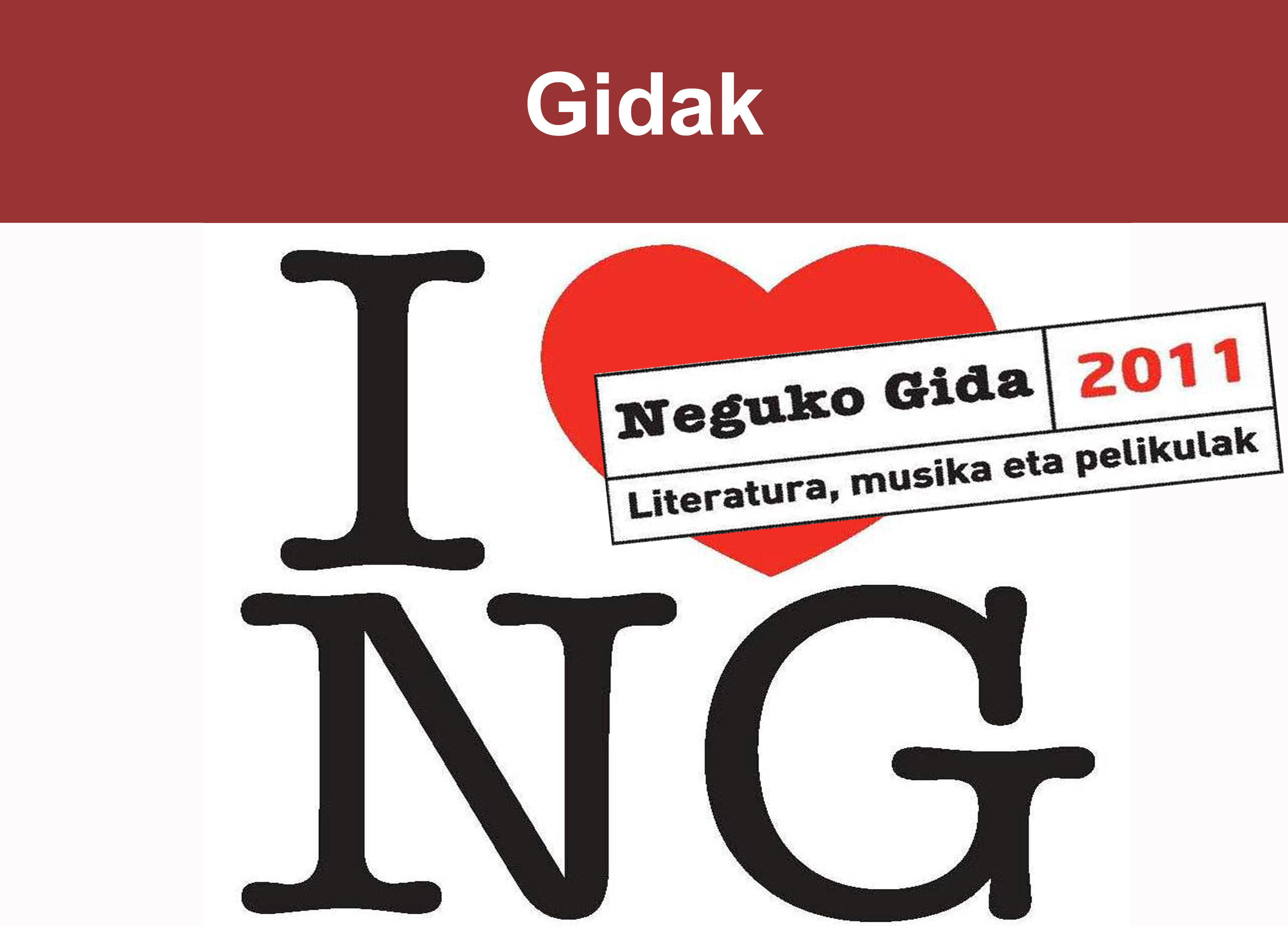 gidak neguko gida 2011