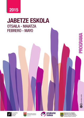 Portada programa Jabetze Eskola Febrero - Mayo 2015