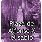 Entrar a la plaza de Alfonso X el sabio