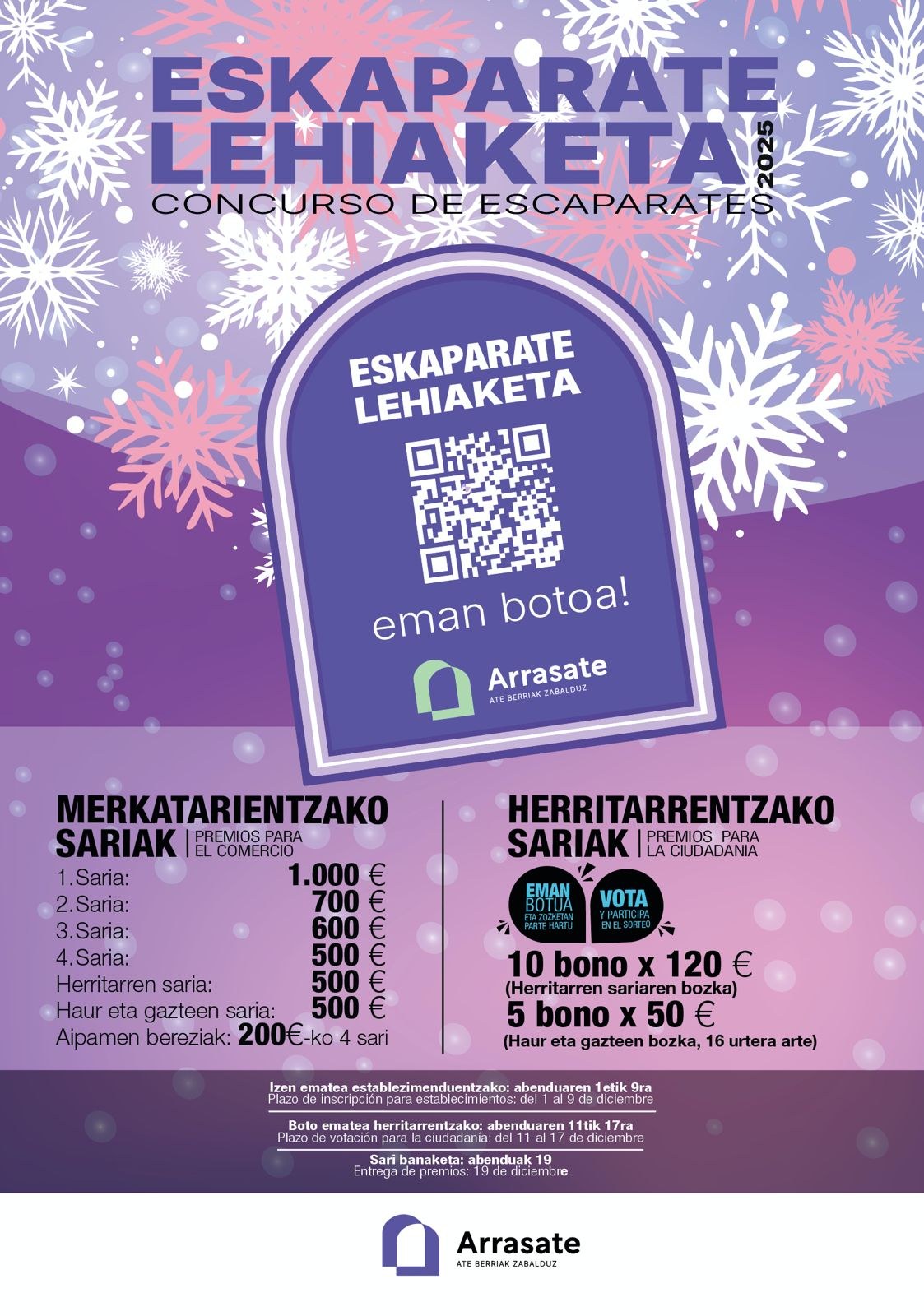 Arranca la nueva edición del Concurso de Escaparates 2025