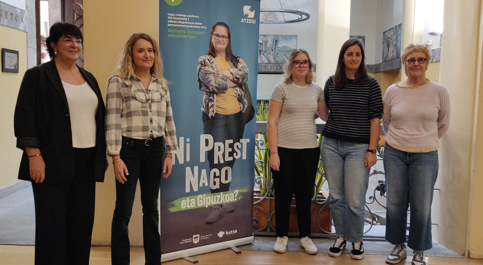 Atzegi presenta en Arrasate la campaña ‘Yo estoy preparado, ¿y Gipuzkoa?’ para reivindicar empleo público para personas con discapacidad intelectual
