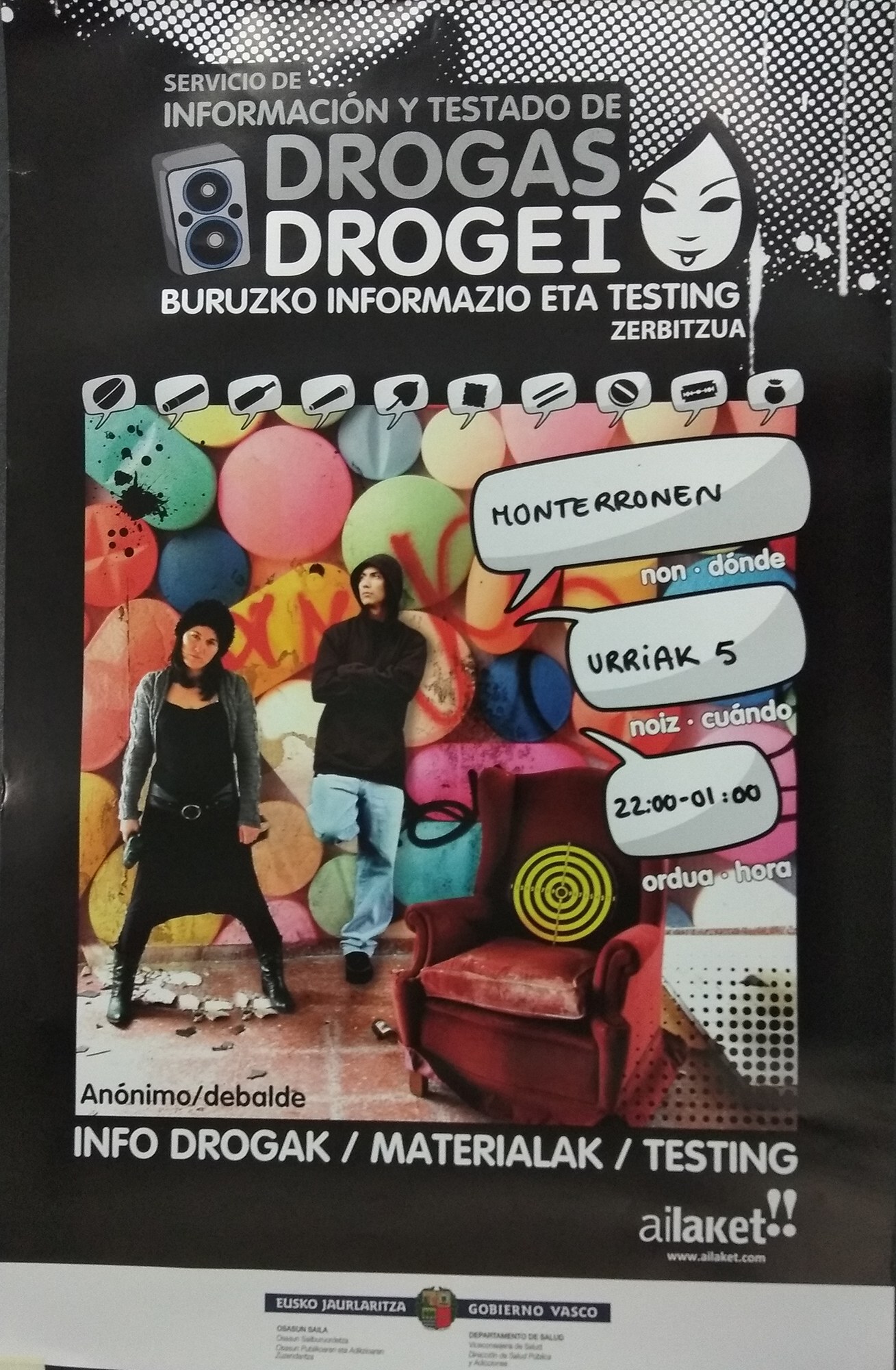 Botiltzarra programa, Testing eta alkohol maila neurtzeko karpa egongo dira Maritxutan