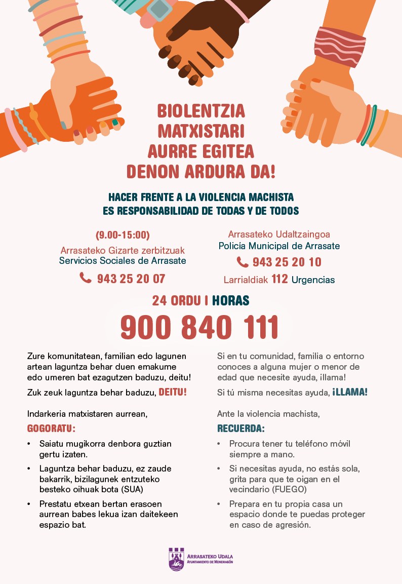 ¡Combatir la violencia machista es responsabilidad de toda la comunidad!