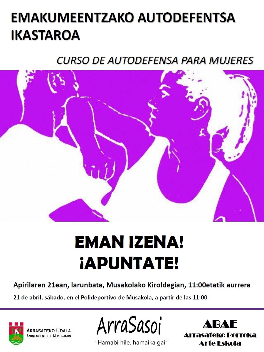 Curso de autodefensa para mujeres con ArraSasoi