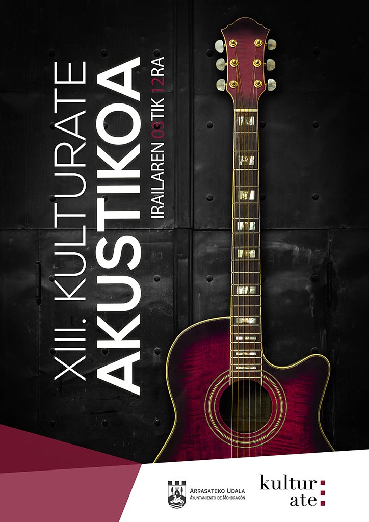 Del 3 al 12 de septiembre Arrasate acogerá la XIII. edición de Kulturate Akustikoa