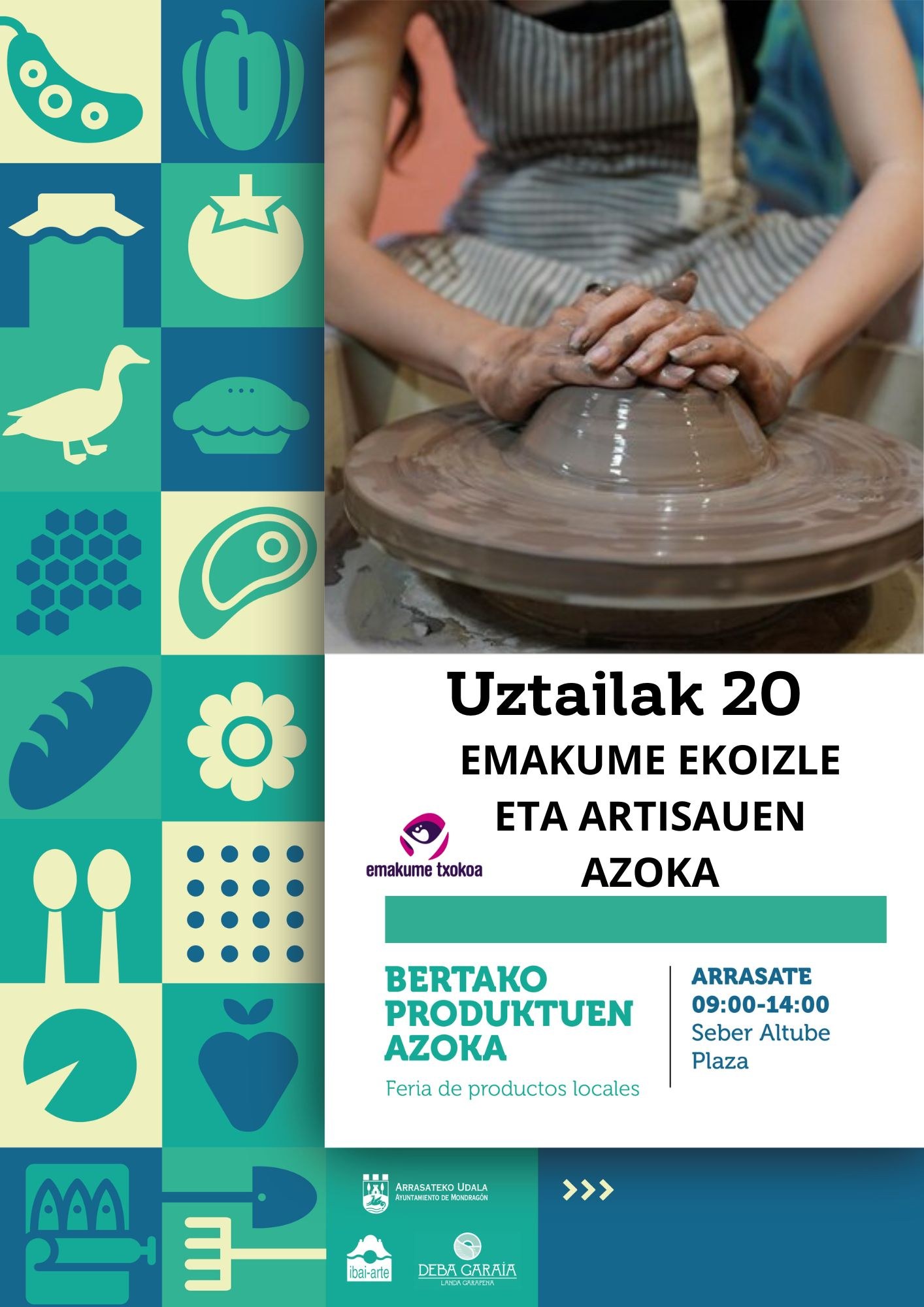 El 20 de julio se celebrará una doble feria de productos locales, la tradicional y de mujeres productoras y artesanas que quedó suspendida en marzo