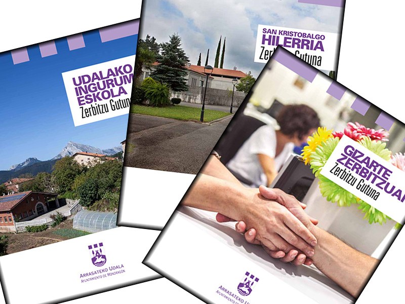 El Ayuntamiento de Arrasate/Mondragón publica tres nuevas cartas de servicios