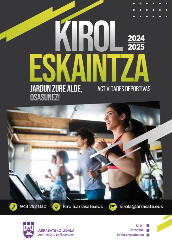 El Ayuntamiento de Arrasate presenta su Oferta Deportiva para el curso 2024-2025