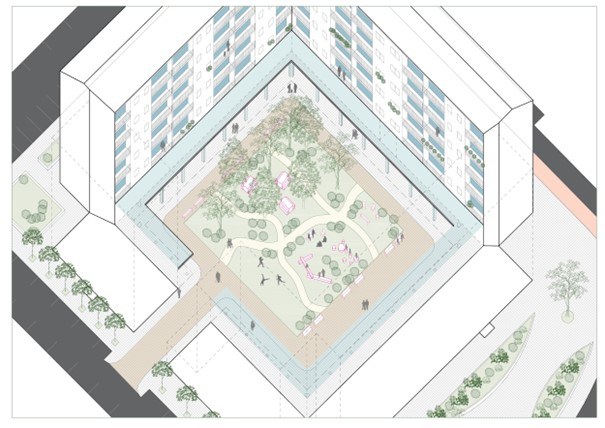 El Ayuntamiento organizará la última sesión del proceso participativo para consensuar con la vecindad las bases del proyecto de reurbanización de Gudarien Plaza