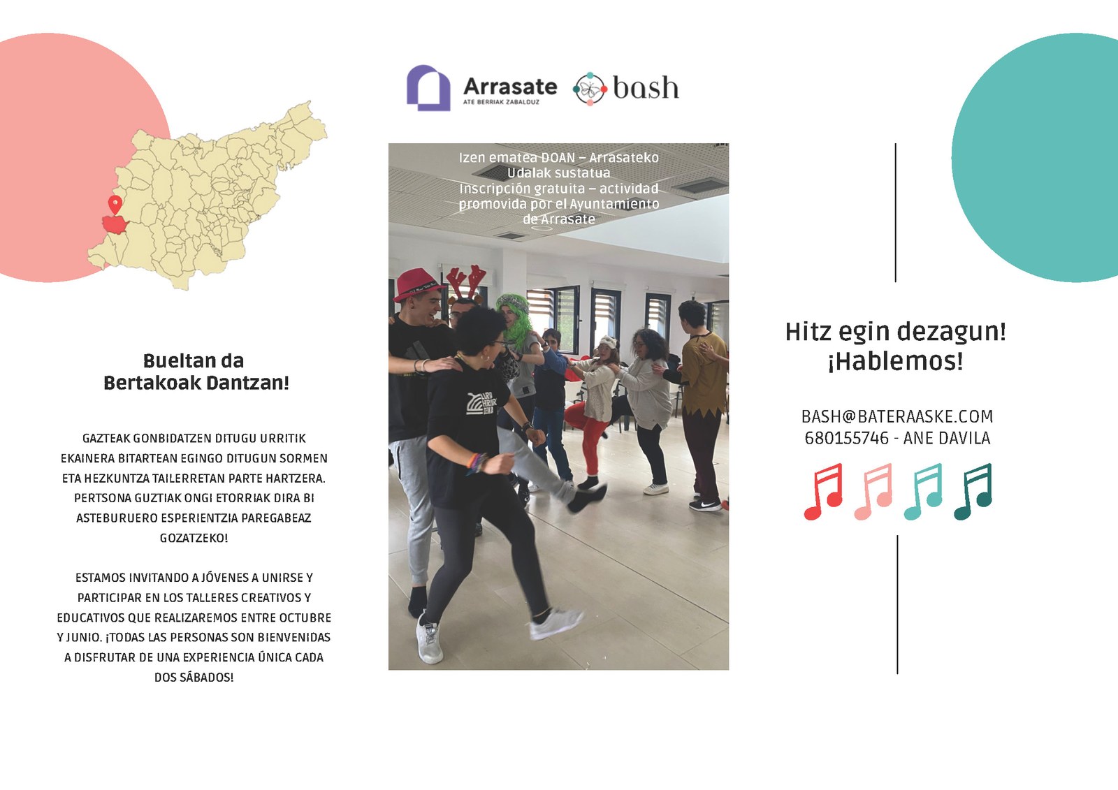El programa “Arrasaten bertakoak dantzan” seguirá fomentando este año el desarrollo y la inclusión de jóvenes con diversidad funcional