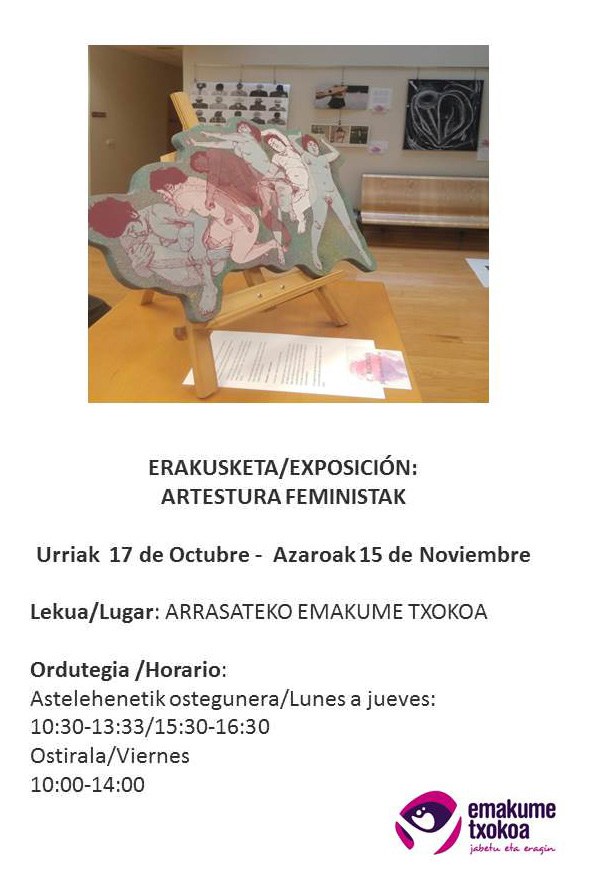 Emakume Txokoa acoge la exposición Artestura Feministak