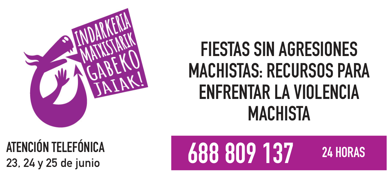 Emakume Txokoa ofrecerá recursos para combatir la violencia machista en fiestas
