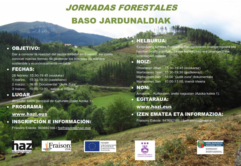 Jornadas forestales en Arrasate
