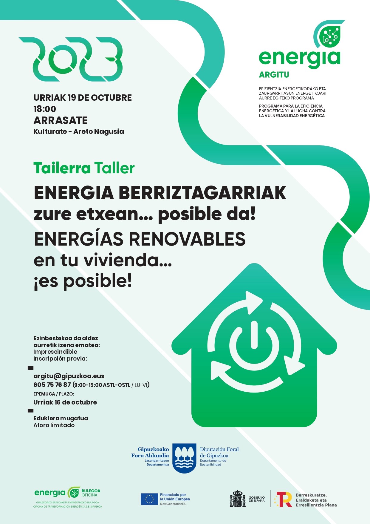 Taller práctico dirigido a la instalación de energías renovables en las viviendas en Arrasate