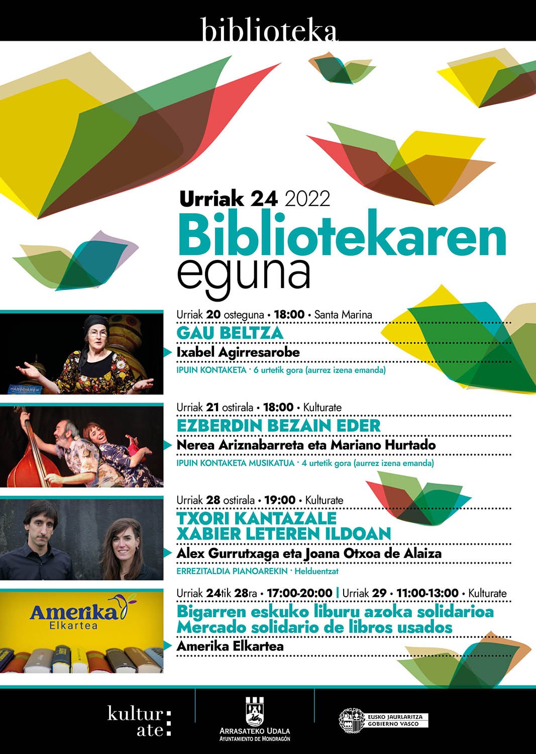Varias actividades con motivo del Día de la Biblioteca del próximo 24 de octubre