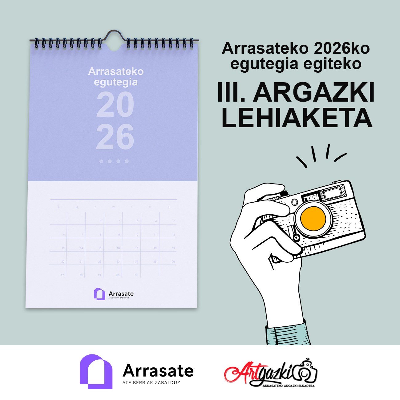 Ya está en marcha el concurso de fotografía para elaborar el calendario de Arrasate 2026
