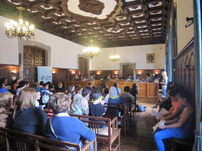 Alumnos en el Pleno del Ayuntamiento