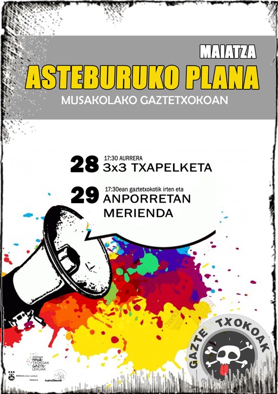 Asteburua gaztetxokoetan