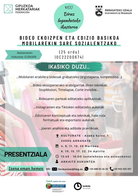 EKINTZA FORMATIBOA - MERKATARIENTZAKO -