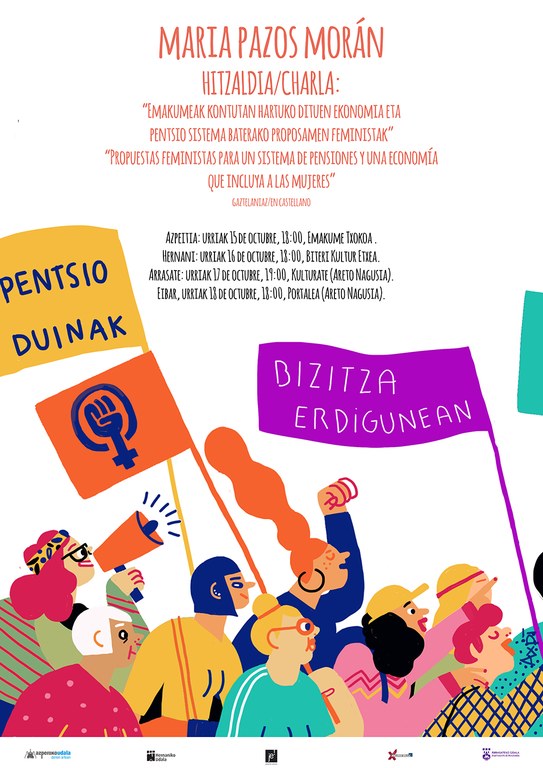 Emakumeak kontutan hartuko dituen ekonomia eta pentsio sistema baterako proposamen feministak