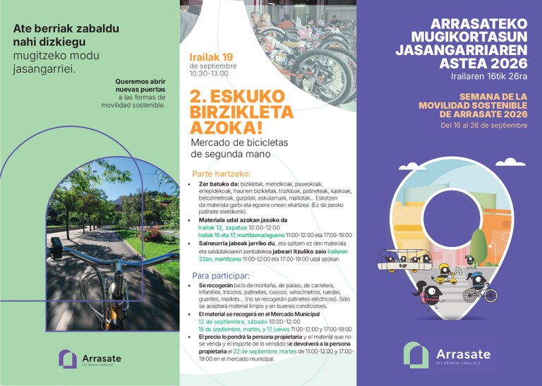Mugikortasun jasangarriaren astea 2026 (irailaren 16tik 22ra)