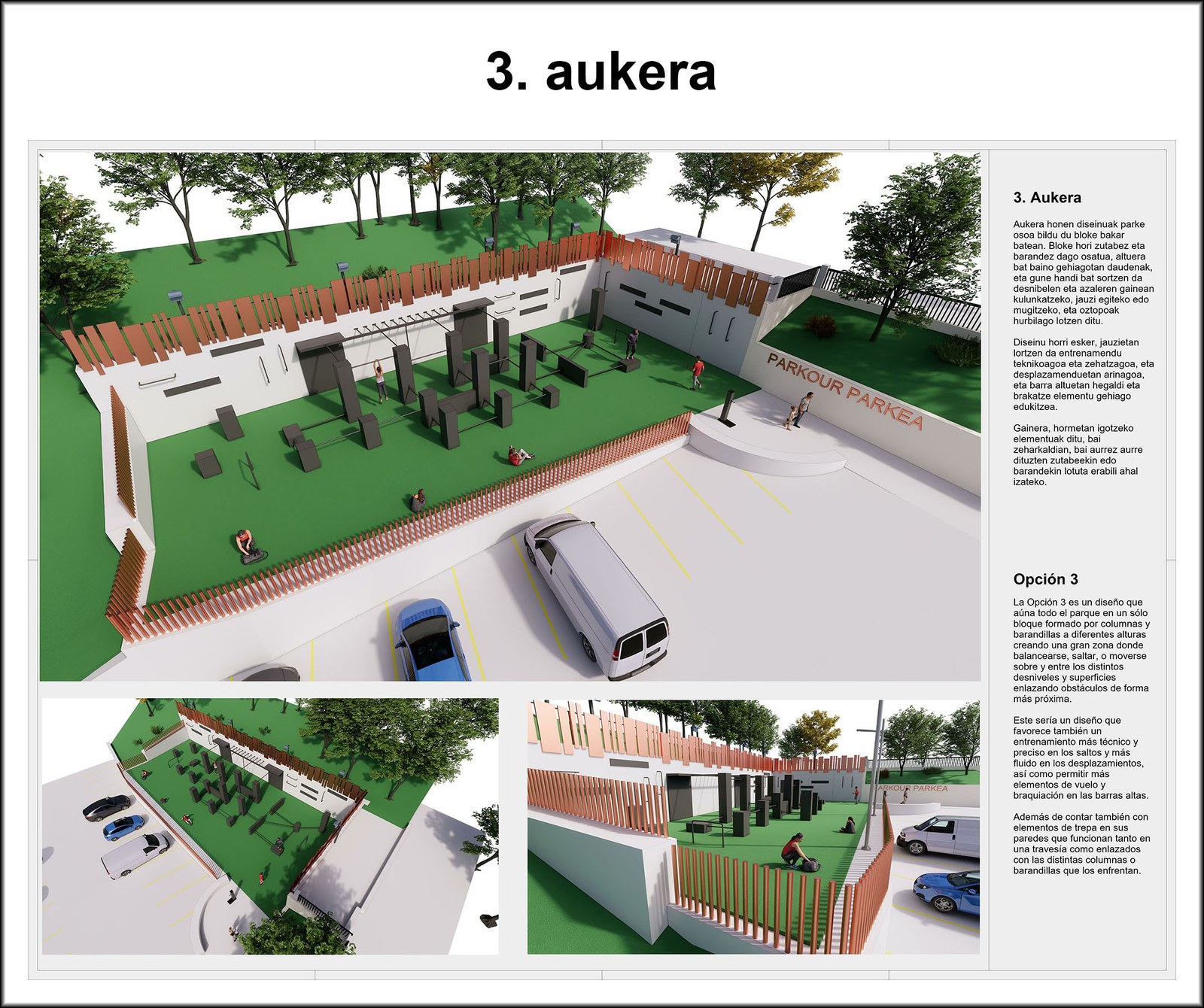 251 arrasatearrek parte hartu dute Parkour parkearen diseinuaren aukeraketan, Obenerreka pilotalekuan kokatuko dena