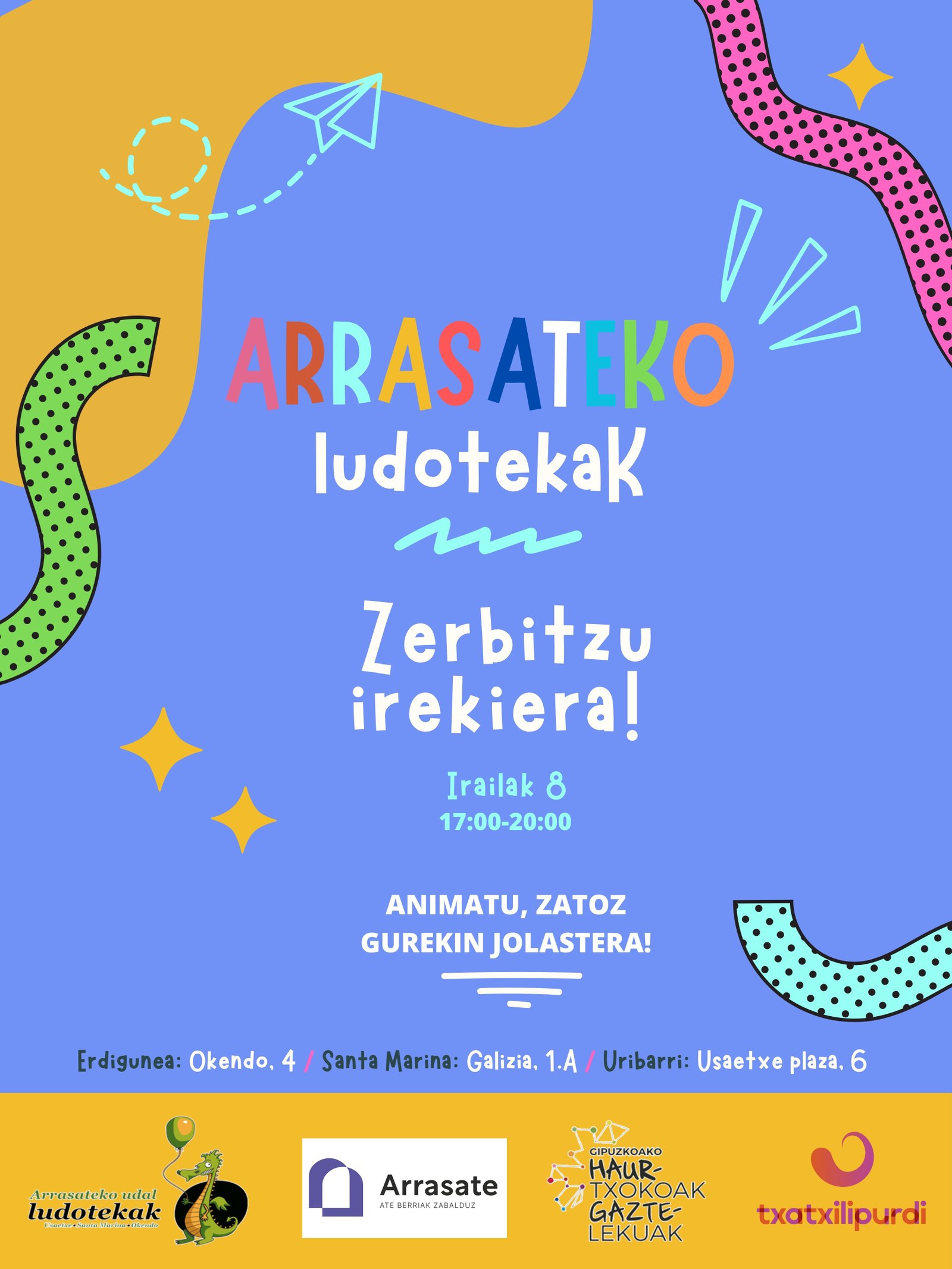 Abiatzear da ikasturte berria Arrasateko Ludoteketan eta Gaztetxokoetan