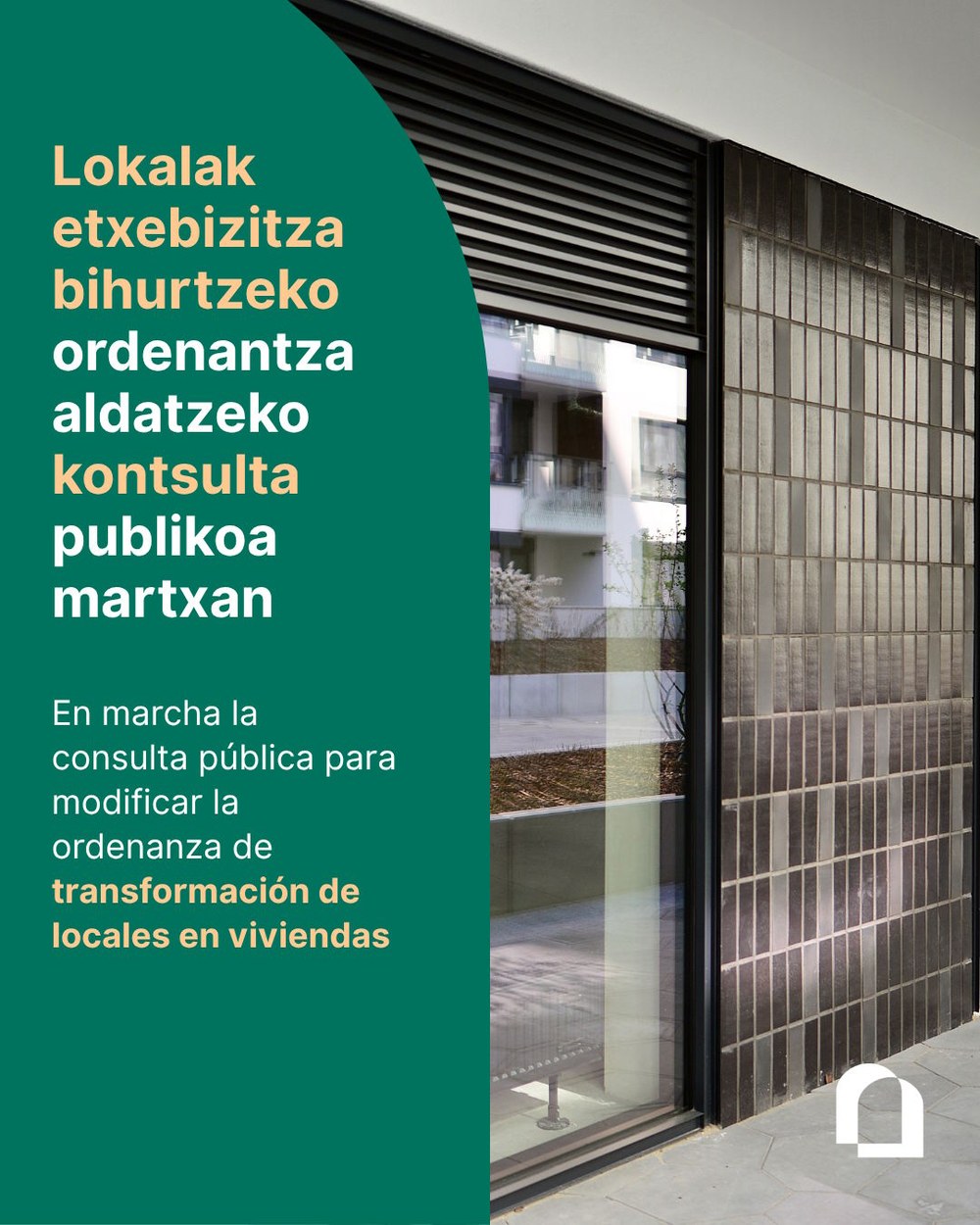 Arrasateko Udalak lokalak etxebizitza bihurtzeko ordenantza aldatzeko kontsulta publikoa abiatu du