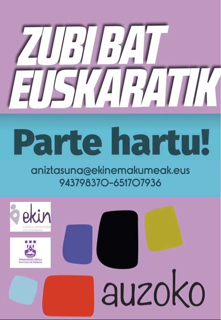 `Auzoko´ egitasmoa berriro ere martxan da: egitasmo horrek euskal hiztunak eta euskarara hurreratu gura dutenak elkartzen ditu