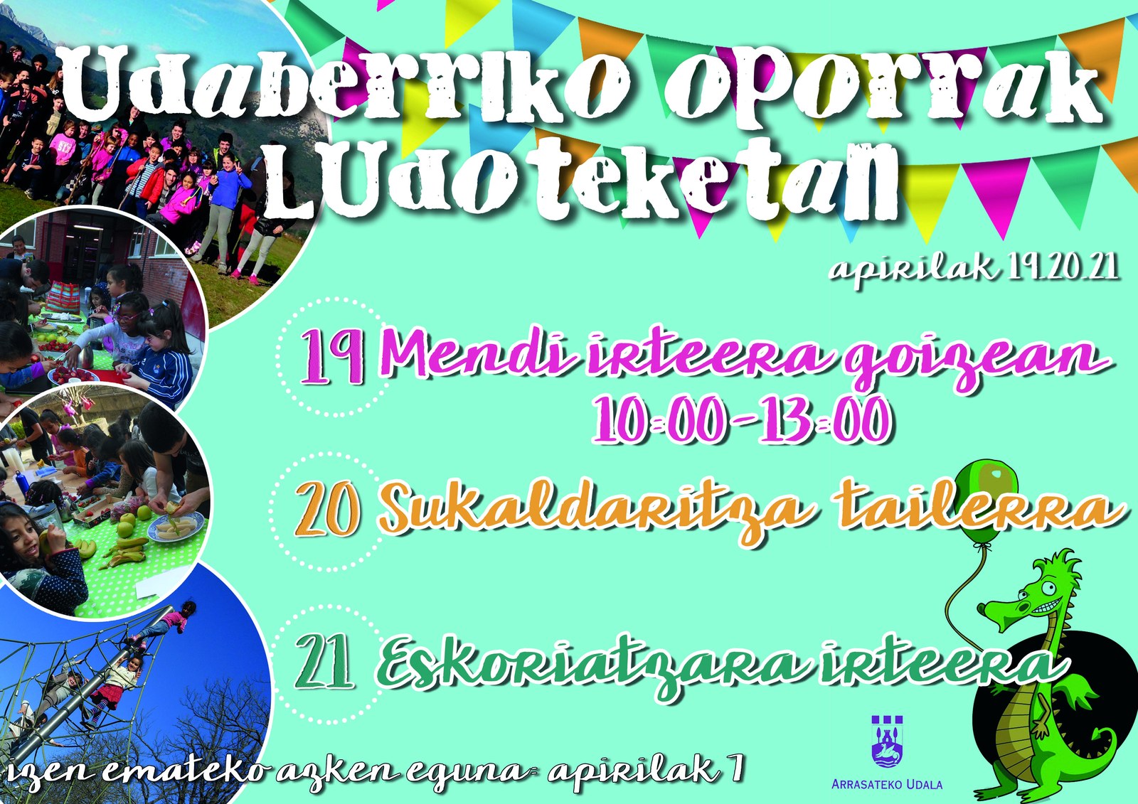 Udaberriko oporren egitaraua Ludotekan