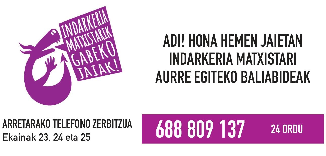 Jaietan indarkeria matxistari aurre egiteko baliabideak jarri ditu Emakume Txokoak