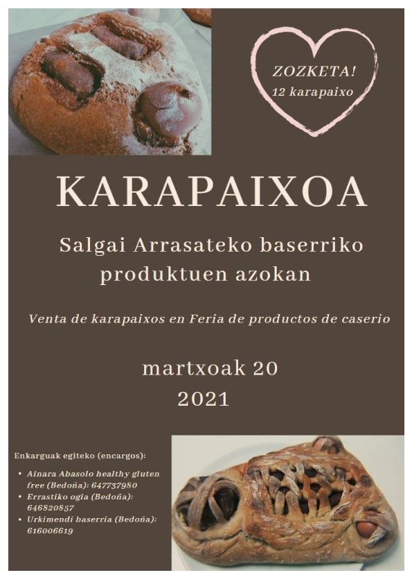 Karapaixoa protagonista martxoaren 20an, 3. zapatuko azokan