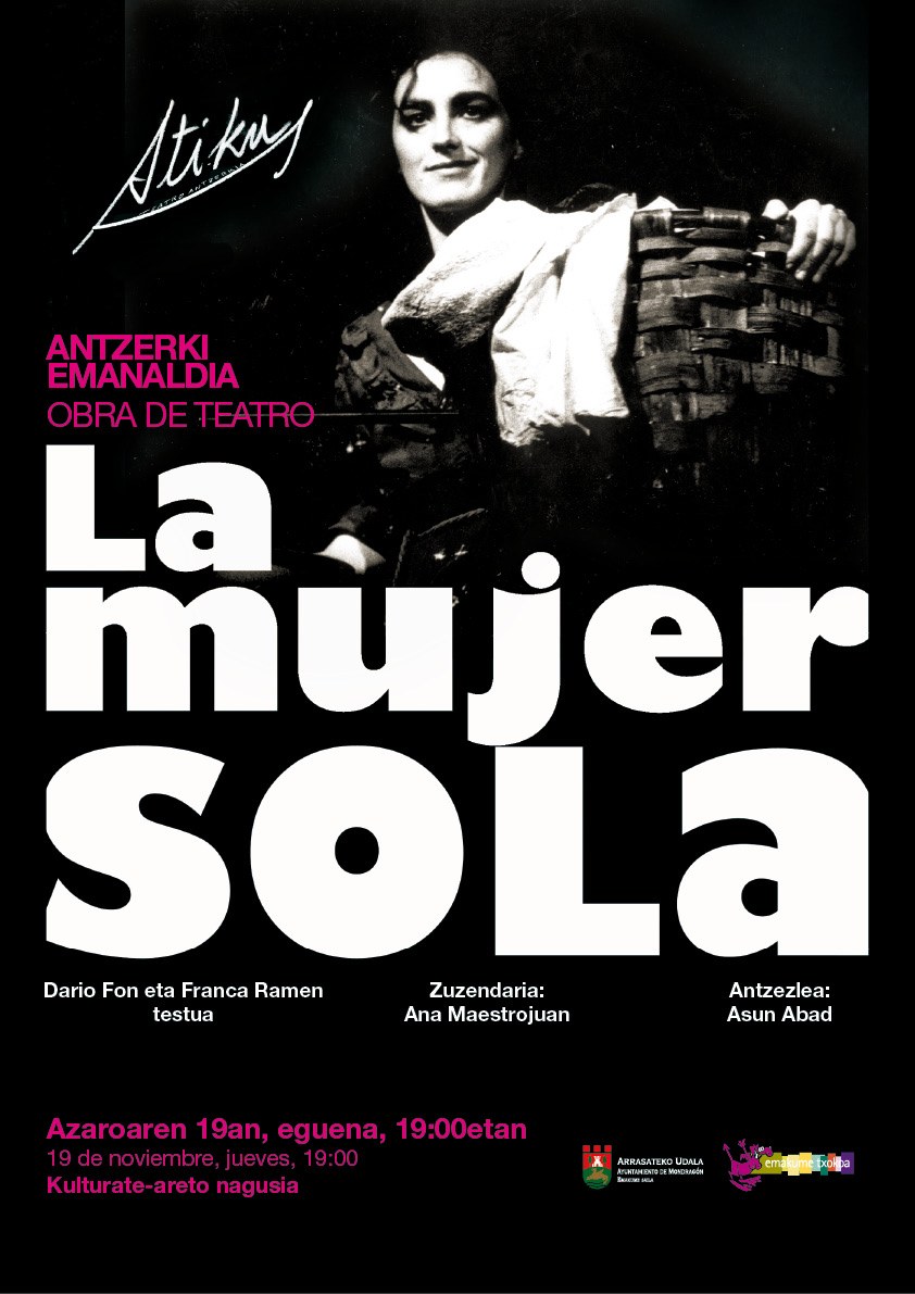 'La mujer sola' antzezlana
