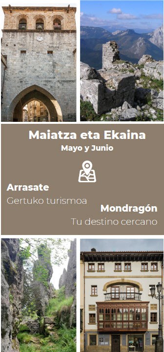 Maiatzean eta ekainean ere bisita historiko eta mendi ibilbide andana Arrasate ezagutzeko