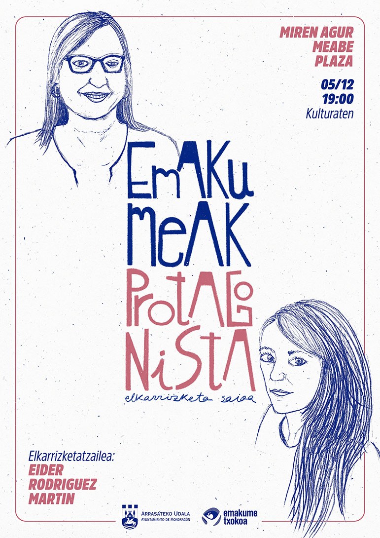 Miren Agur Meabe idazlea maiatzaren 12an Emakume Txokoaren ‘Emakumeak protagonista’ elkarrizketa saioan
