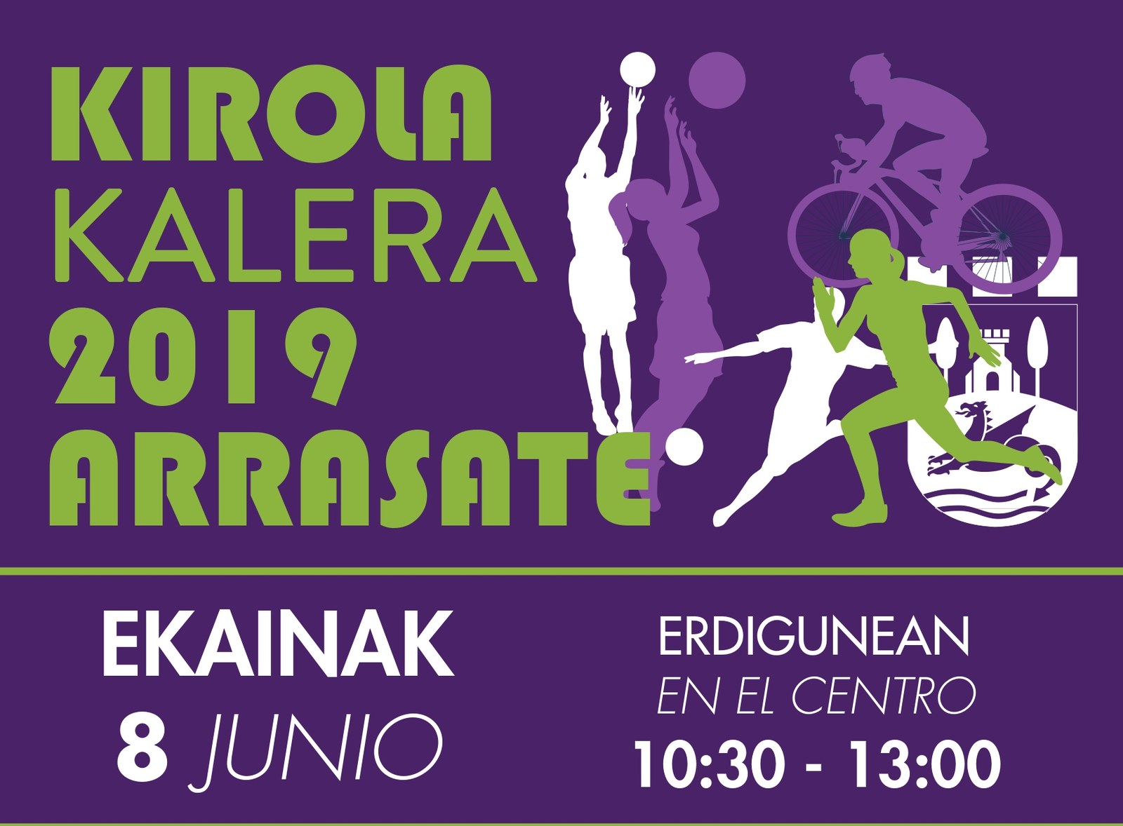 Zapatuan, ekainaren 8an, Kirola Kalera Eguna 2019 ospatuko dugu