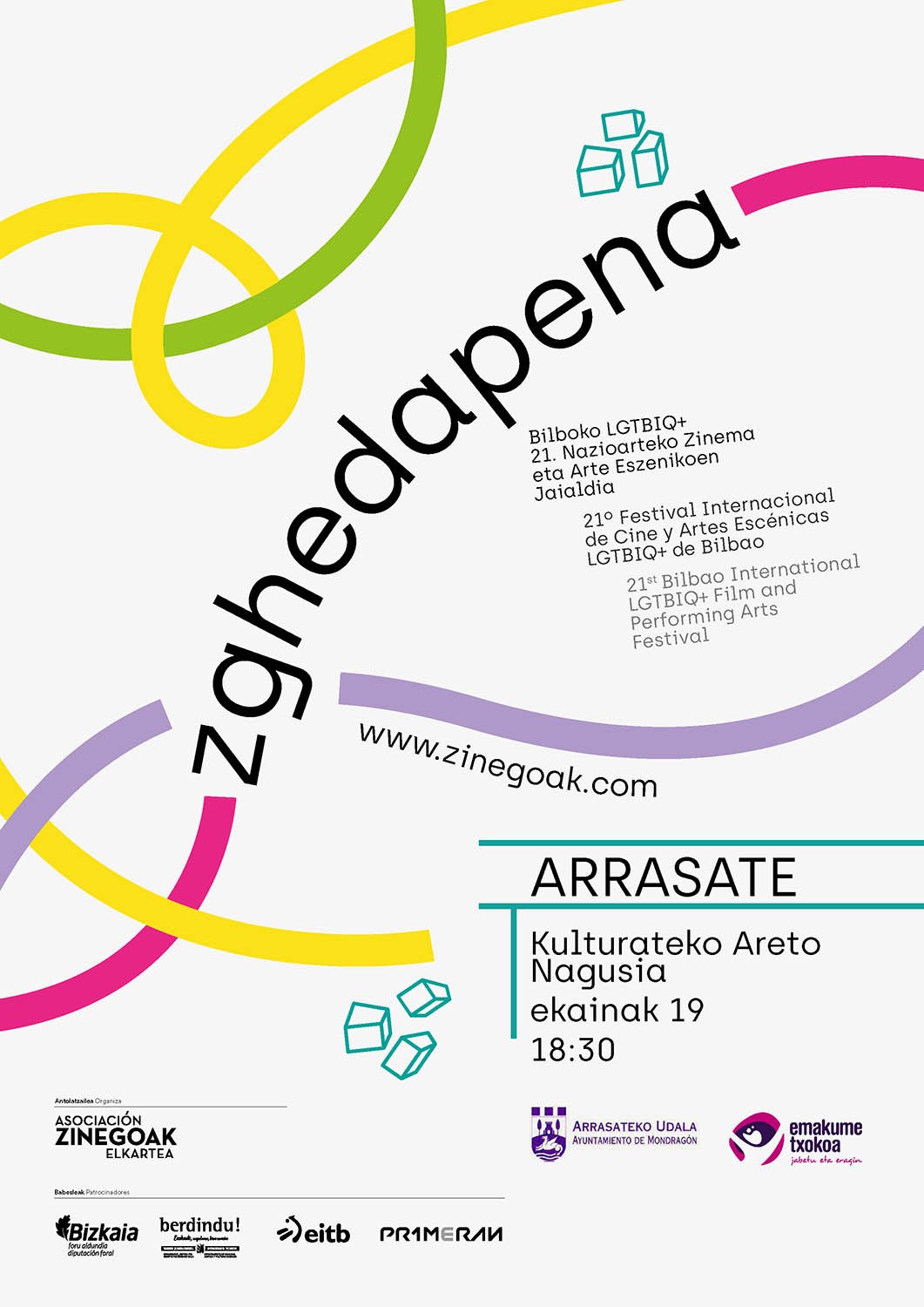 Zinegoak Hedapena Arrasaten izango da, ekainaren 19an, Emakume Txokoaren eskutik.
