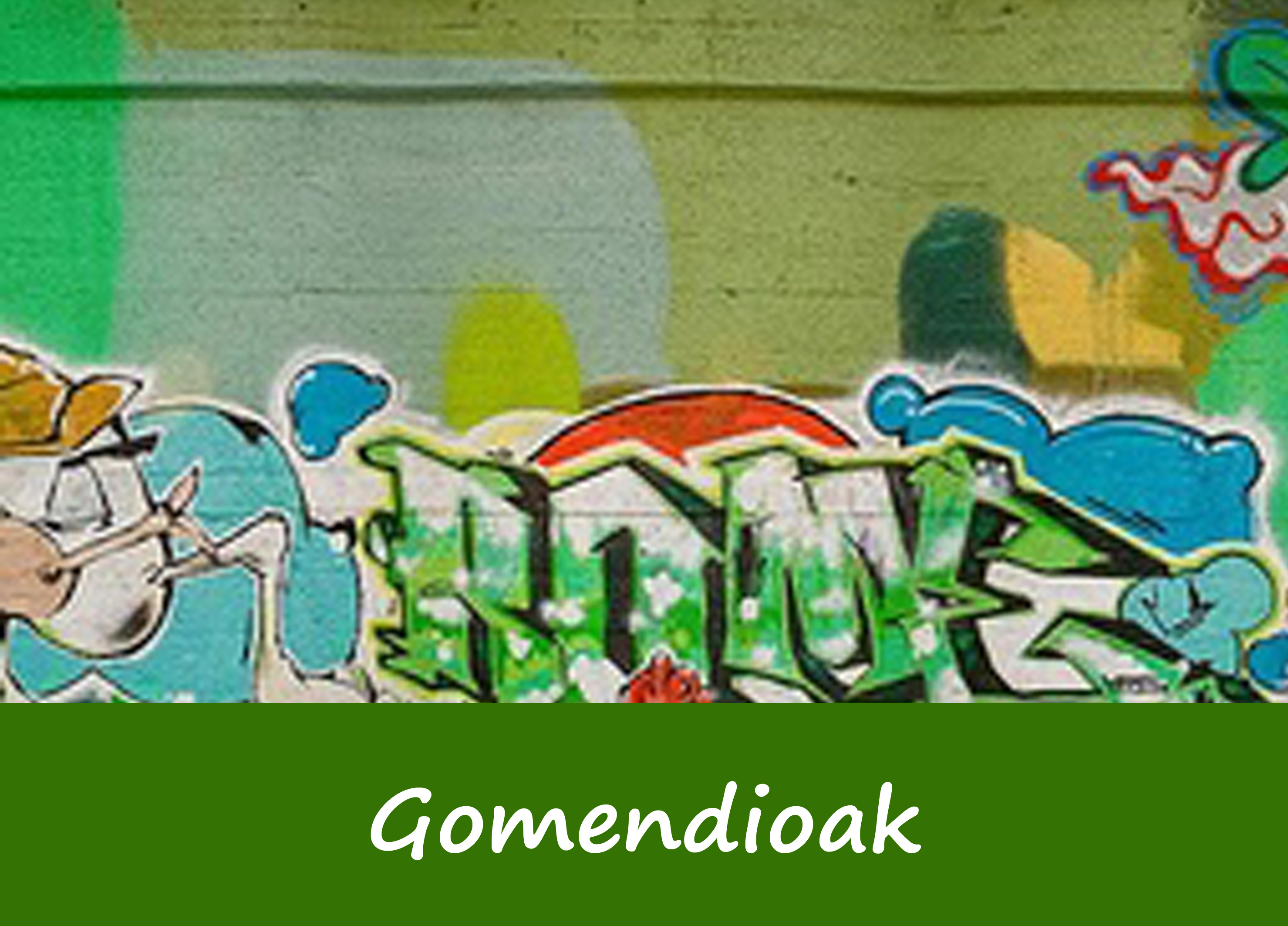 Gomendioak letra bold berdea