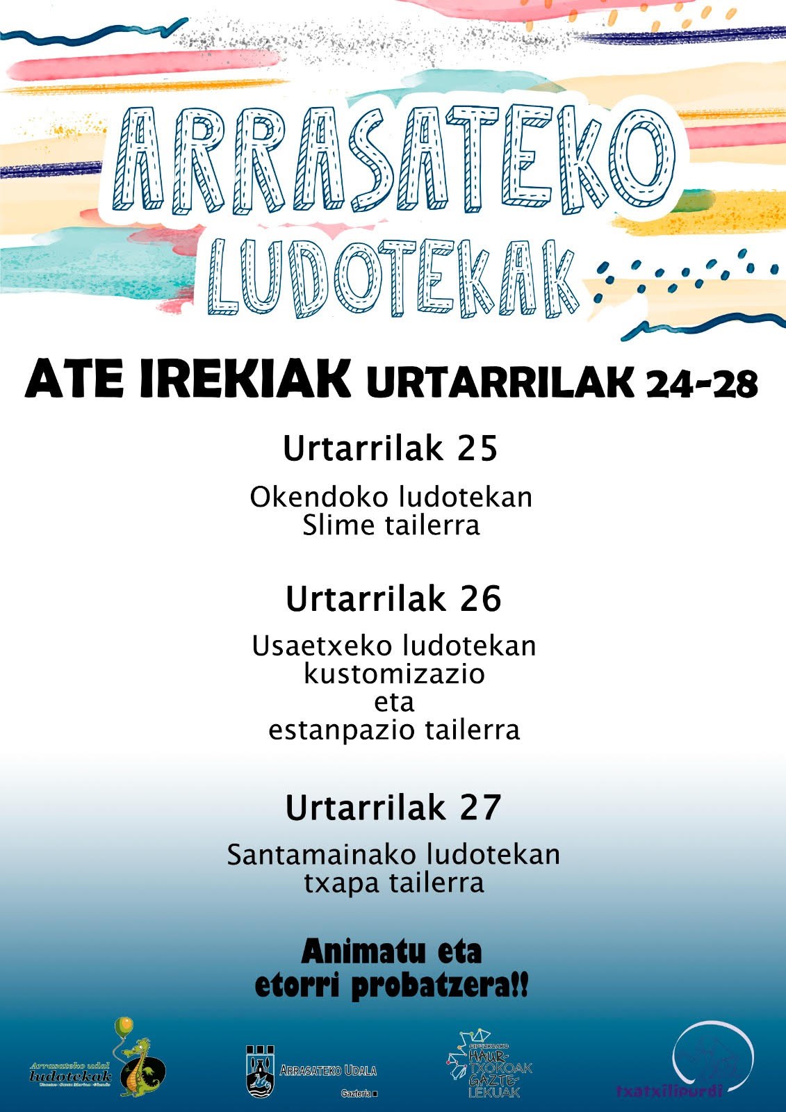 BADATOZ LUDOTEKETAKO ATE IREKIAK!!