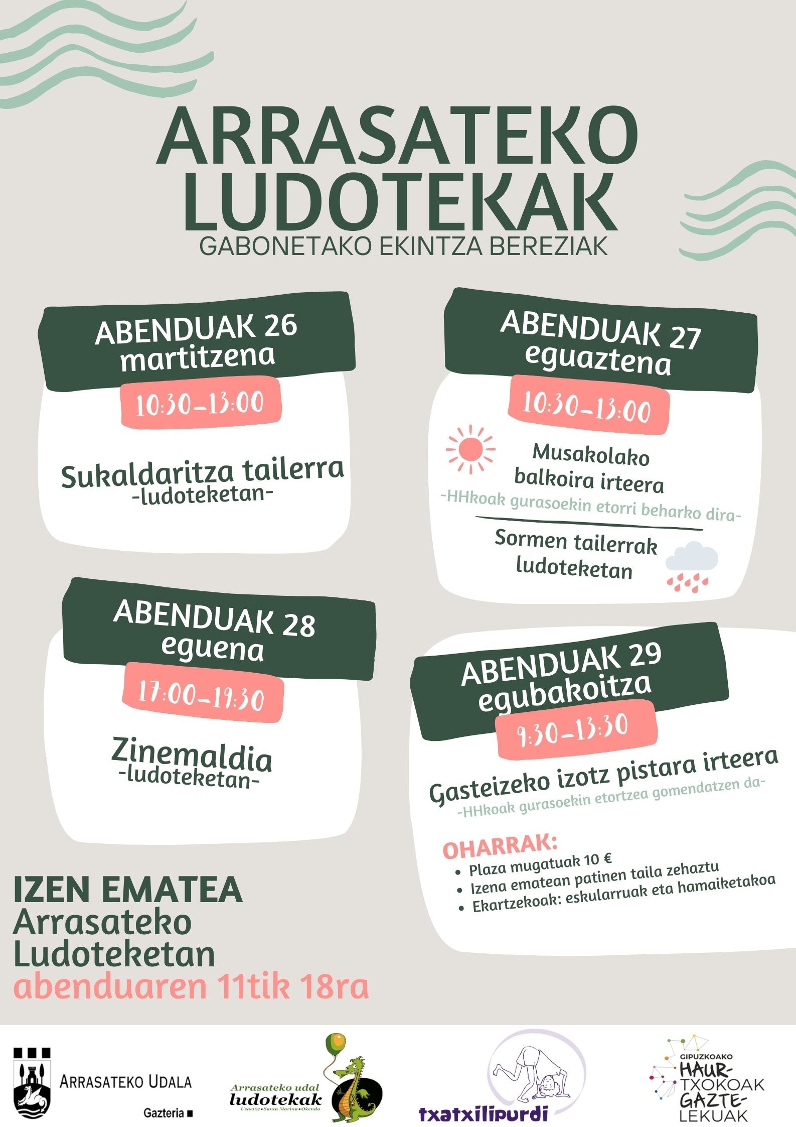 BADATOZ NEGUKO EKINTZA BEREZIAK!
