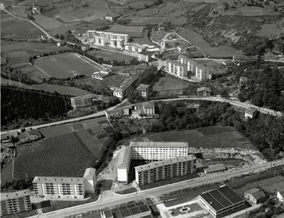 Eskola ingurua 1961ean. Oraindik ez da eskola eraikitzen hasi.